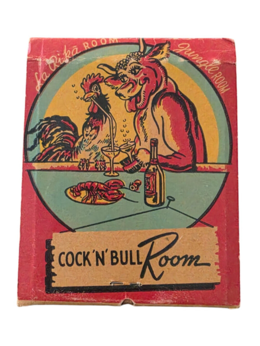Vintage oversized matchbook from Lande's Restaurant and Lounge Denver CO